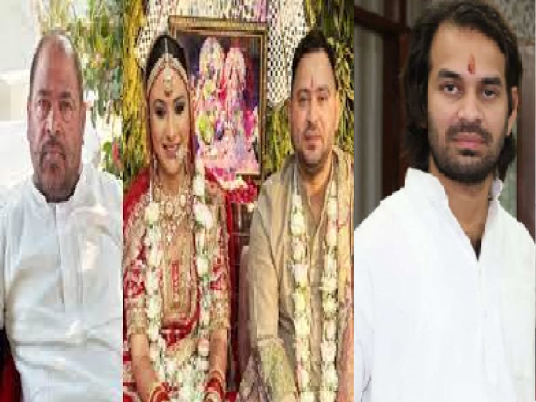 छोटे भाई की शादी पर मामा ने की टिप्पणी तो बड़े भाई तेजप्रताप यादव ने चेतावनी देते हुए कहा “औकात में रहिए, नही तो गर्दा उड़ा देंगे”