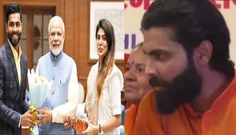Sir Jadeja: भगवा रंग में रगें ऑलराउंडर रविंद्र जडेजा, गुजरात में बीजेपी के चुनाव प्रचार में जुटे।