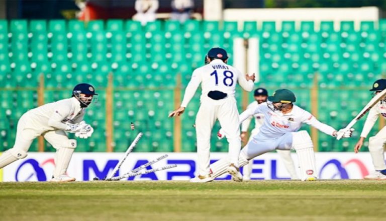 Team india ने जीता पहला टेस्ट मैच, अंतिम दिन महज चंद मिनट टिक सकी बॉग्लादेशी टीम